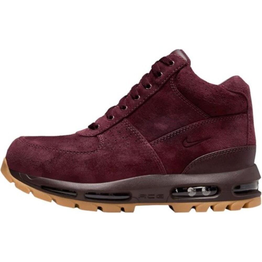 Nike Air Max Goadome Deep Burgundy Suede Gum Bottom Mens Size 8 865031-602